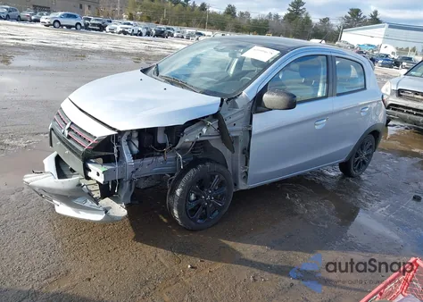 2024 Mitsubishi Mirage Black Edition из США, поврежденный, VIN ML32AWHJXRH040013